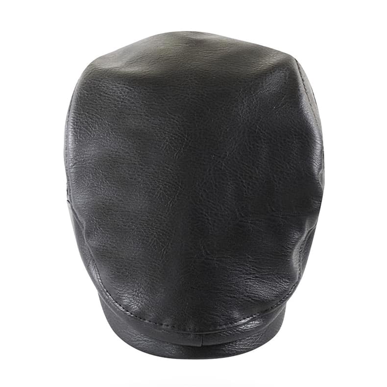 William Leather Duckbill Flat Cap