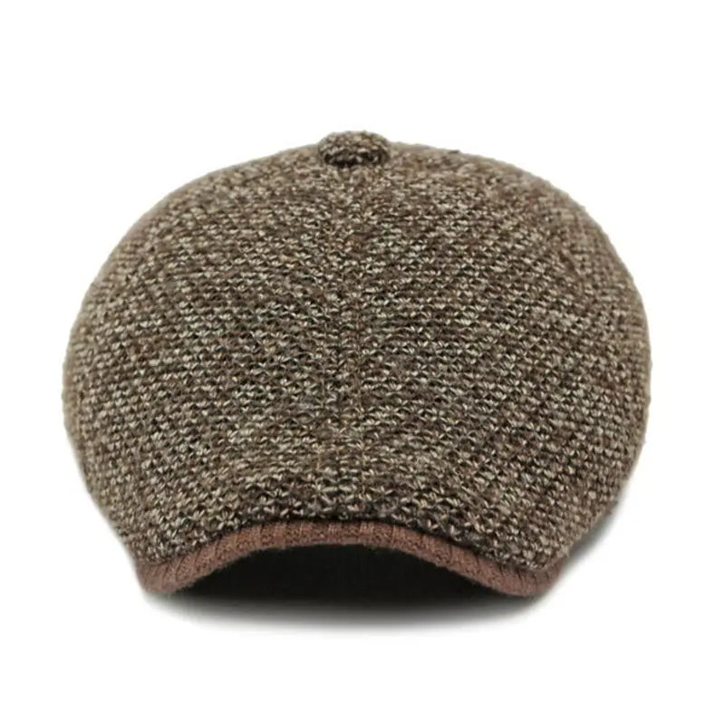 Williot Flecked Earflaps Flat Cap
