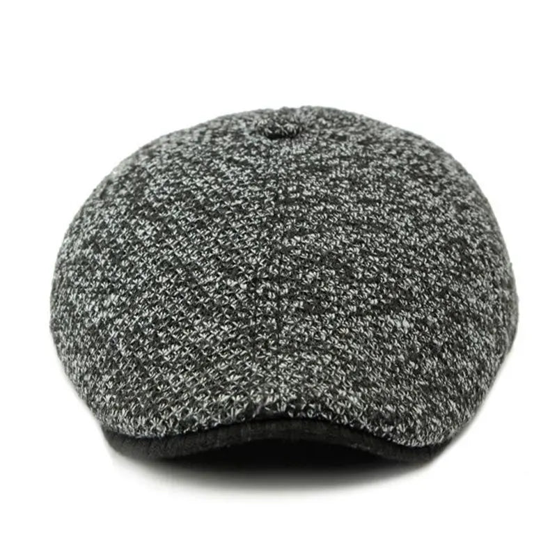 Williot Flecked Earflaps Flat Cap