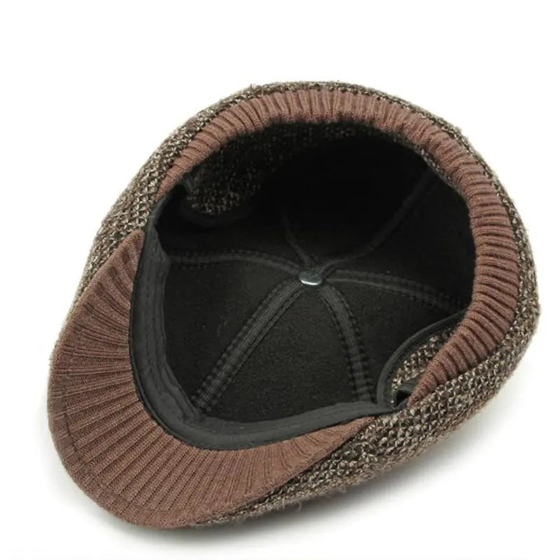 Williot Flecked Earflaps Flat Cap