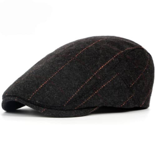 Wilson Herringbone Wool Flat Cap