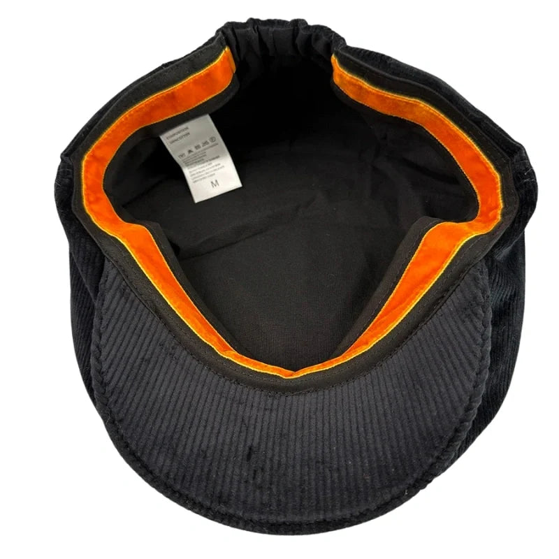 Wimbledon Retro Corduroy Flat Cap