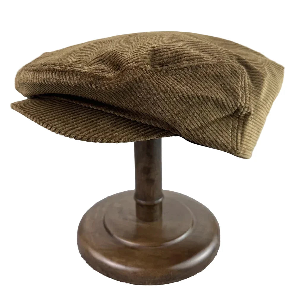Wimbledon Retro Corduroy Flat Cap