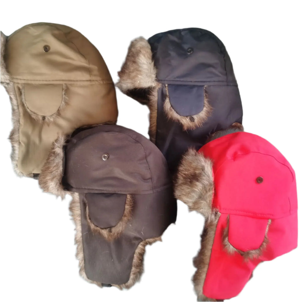 Windproof Cotton Fur Bomber Hat