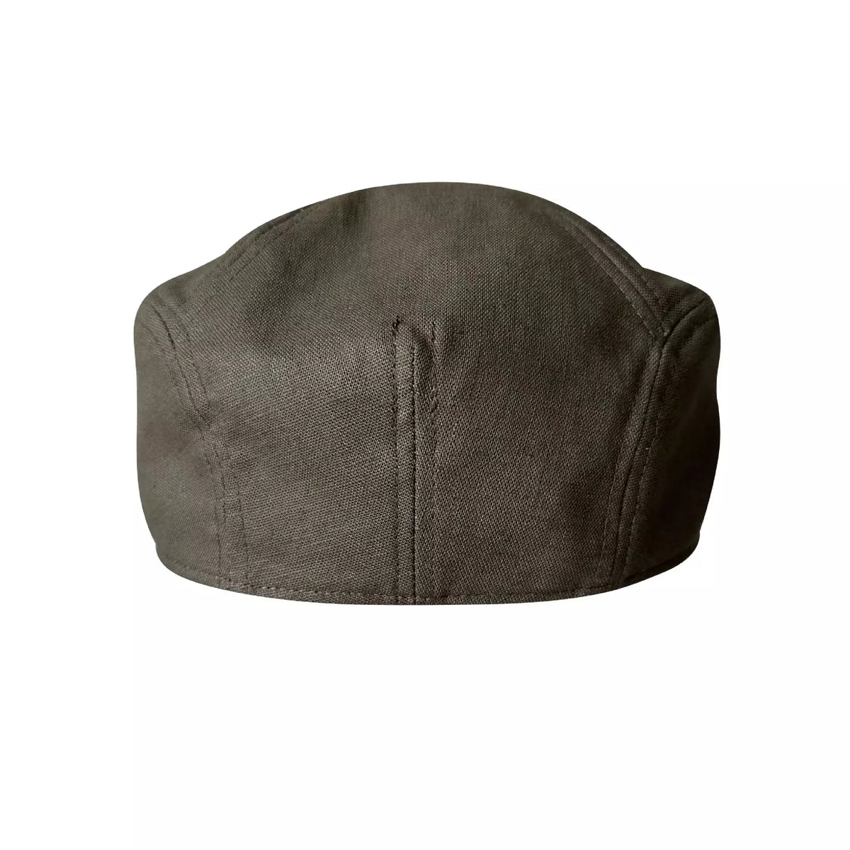 Winston Army Green Linen Flat Cap