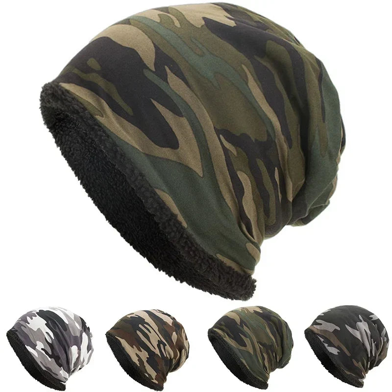 Winter Camouflage Cotton Beanie