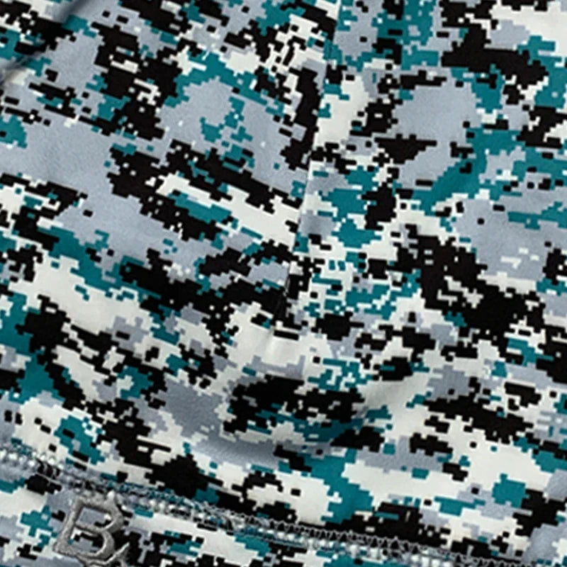 Winter Gray Pixel Camouflage Beanie