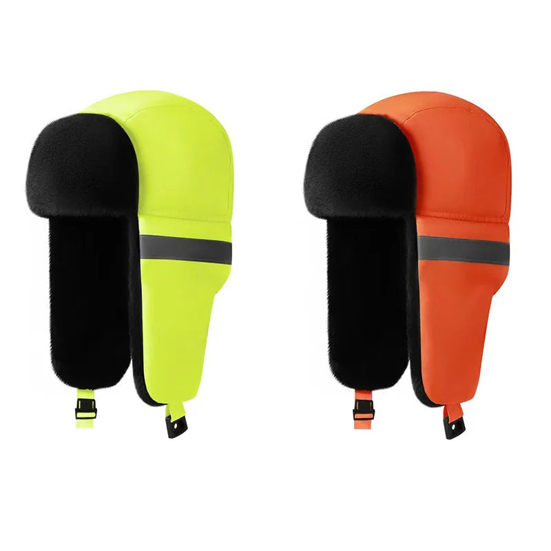 Winter Skiing Reflective Trapper Bomber Hat