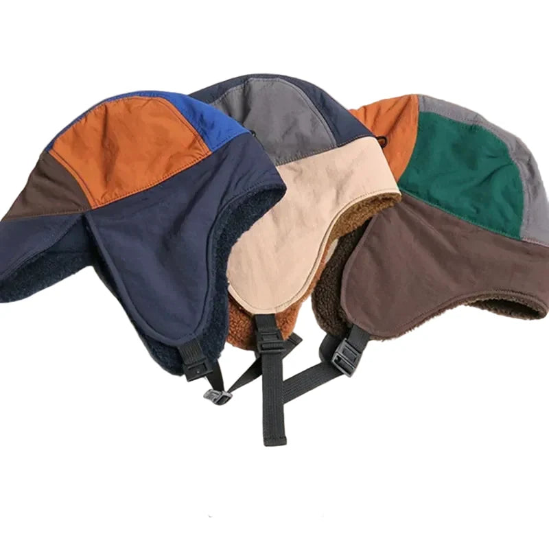 Winter Fur Waterproof Earflaps 5 Panels Cap
