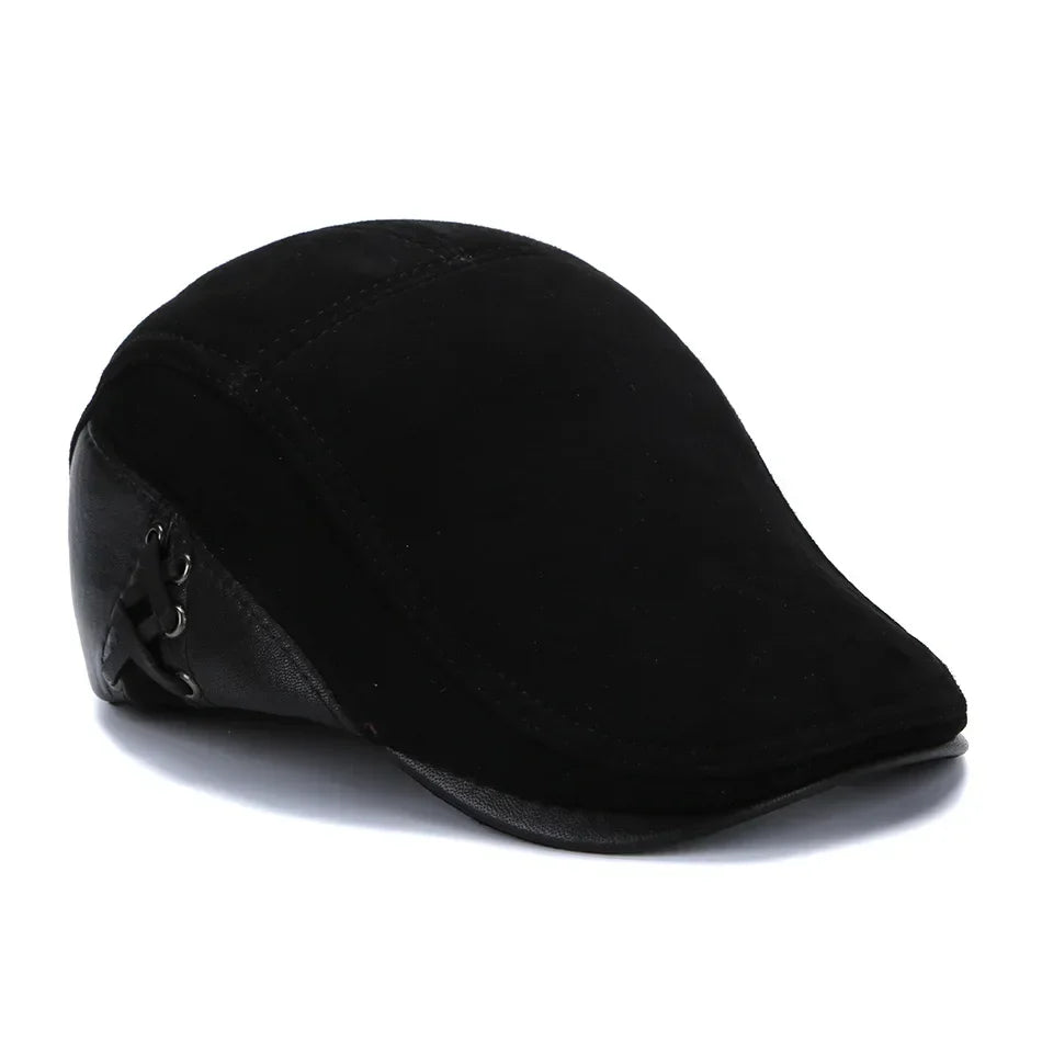 Wisconsin Genuine Leather Duckbill Flat Cap