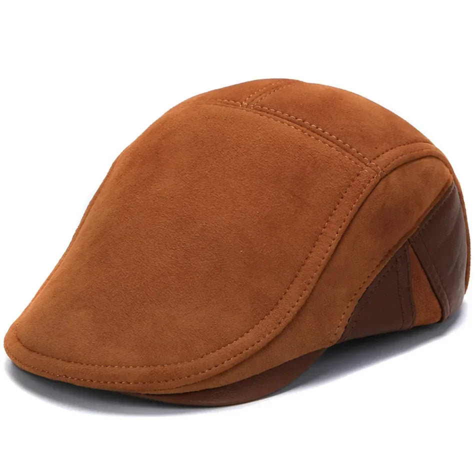 Wisconsin Genuine Leather Duckbill Flat Cap
