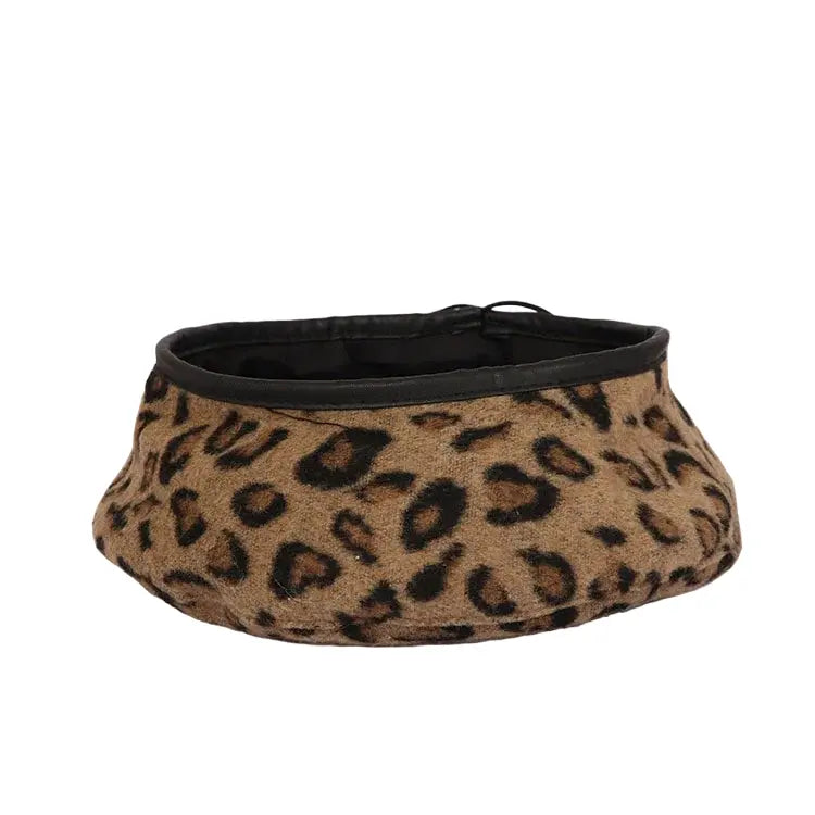 Women's Vintage Leopard Beret