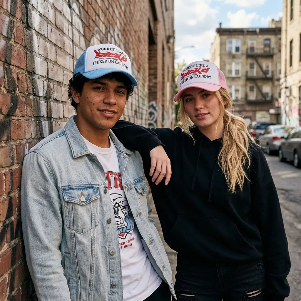 Workin' Like A Sicko Breathable Trucker Cap