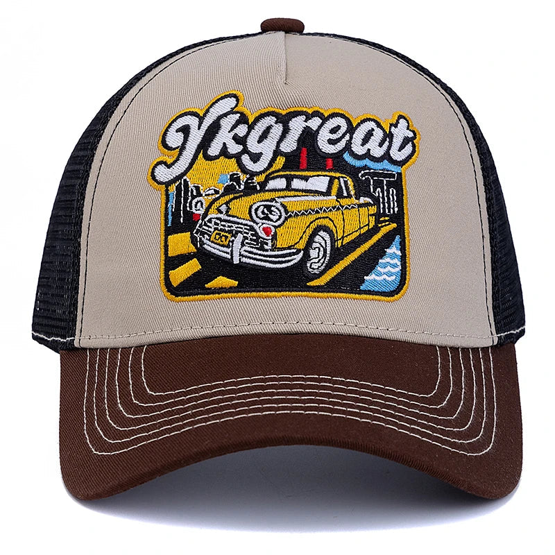 YKgreat Taxi Station Trucker Cap