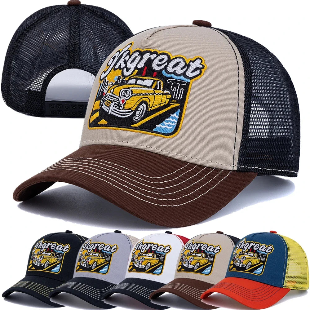 YKgreat Taxi Station Trucker Cap