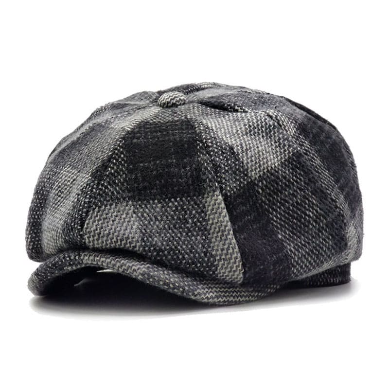 Yankton Plaid Wool Newsboy Cap