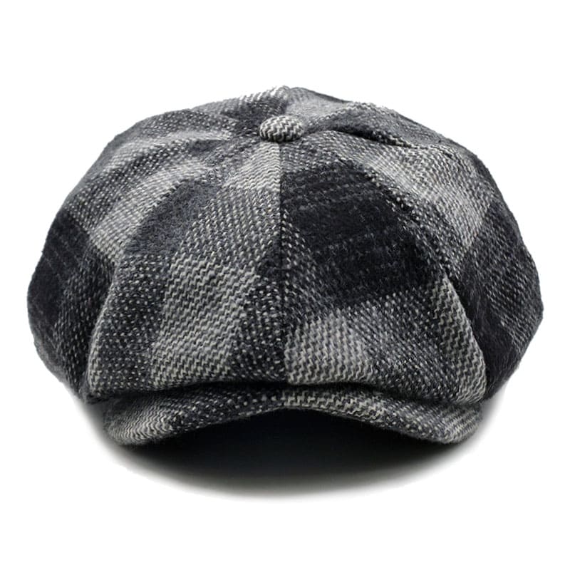 Yankton Plaid Wool Newsboy Cap