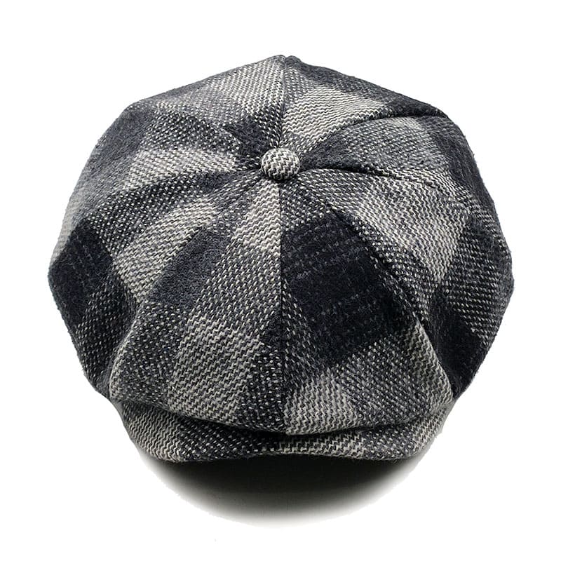 Yankton Plaid Wool Newsboy Cap