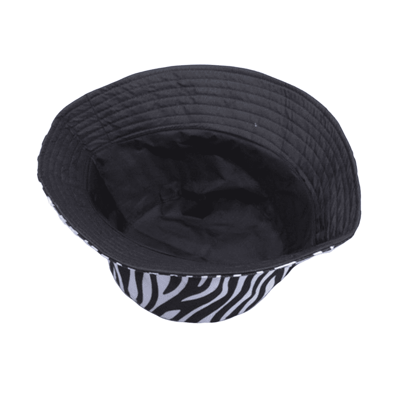 Zebra Striped Bucket Hat