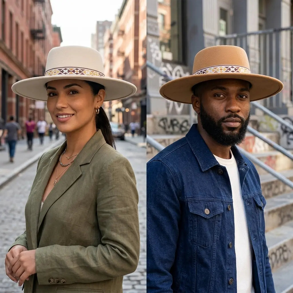 Zurich Wide Brimmed Porkpie Hat