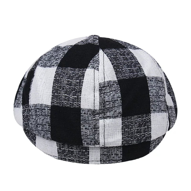 Zweig Tartan Cotton Newsboy Cap