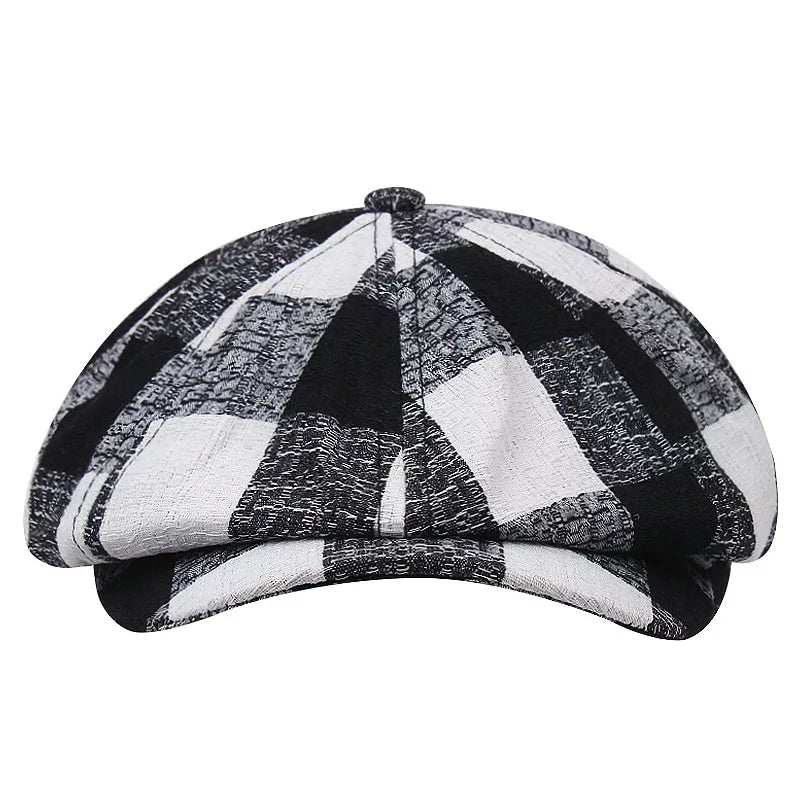 Zweig Tartan Cotton Newsboy Cap
