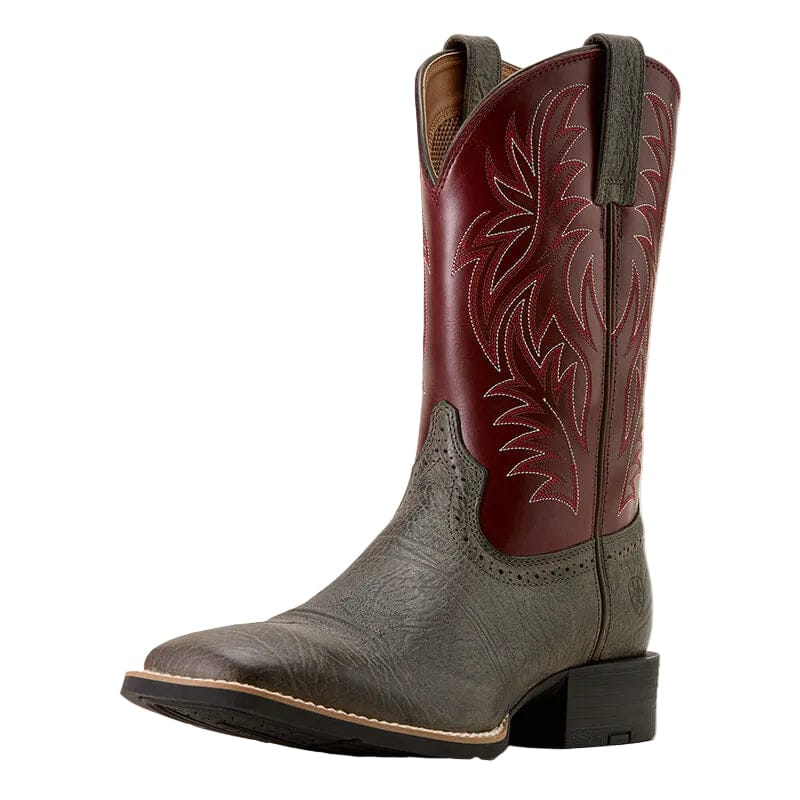 Ariat Men's Charcoal Grey Hippo Print Sport Western Cowboy Boot 10074223