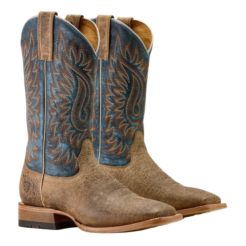 Ariat Men's Earth Brown Bison Gold Point Cowboy Boots 10063779