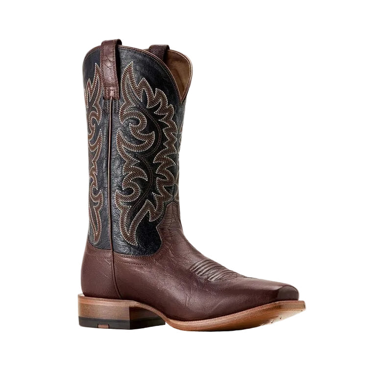 Ariat Men's Hickory Smoke and Bayou Black Highbluff Cowboy Boots 10064041