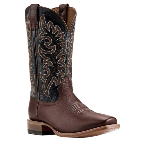 Ariat Men's Hickory Smoke and Bayou Black Highbluff Cowboy Boots 10064041
