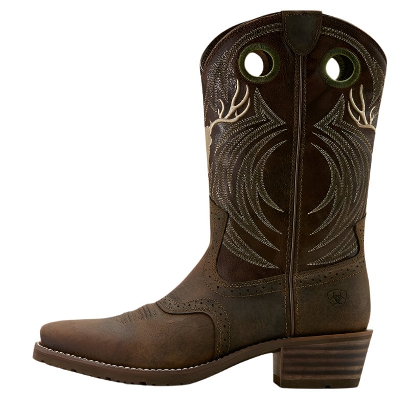 Ariat Men's Hybrid Roughstock Antler Cowboy Boot 10061156