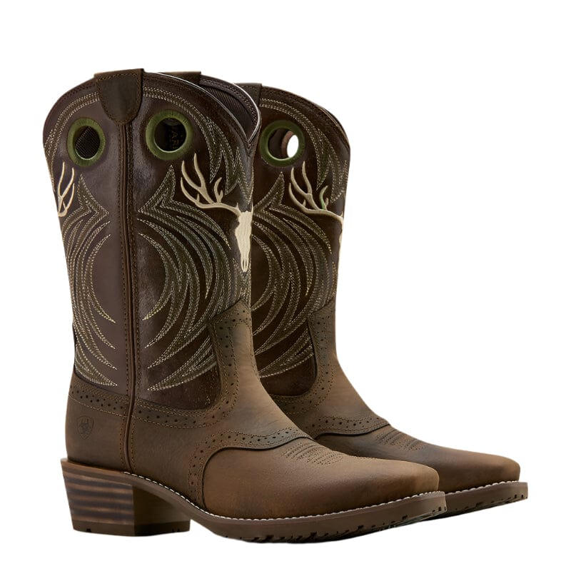 Ariat Men's Hybrid Roughstock Antler Cowboy Boot 10061156