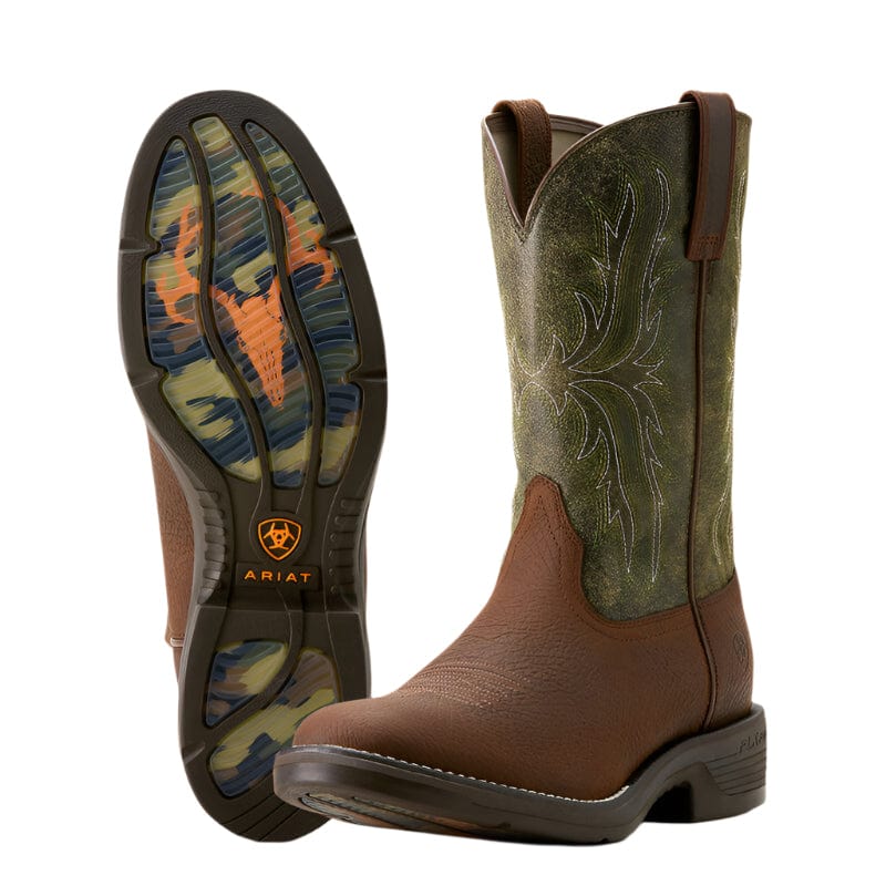 Ariat Men's Ridgeback Round Toe Toffee Brown Cowboy Boot 10053575
