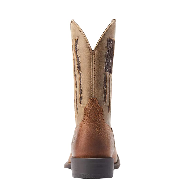 Ariat Men's Sport My Country VentTEK Wide Square Toe Cowboy Boot 10044564
