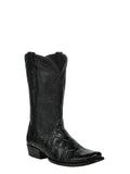 Corral Men's Black Alligator Inlay Exotic Cowboy Boots A5104