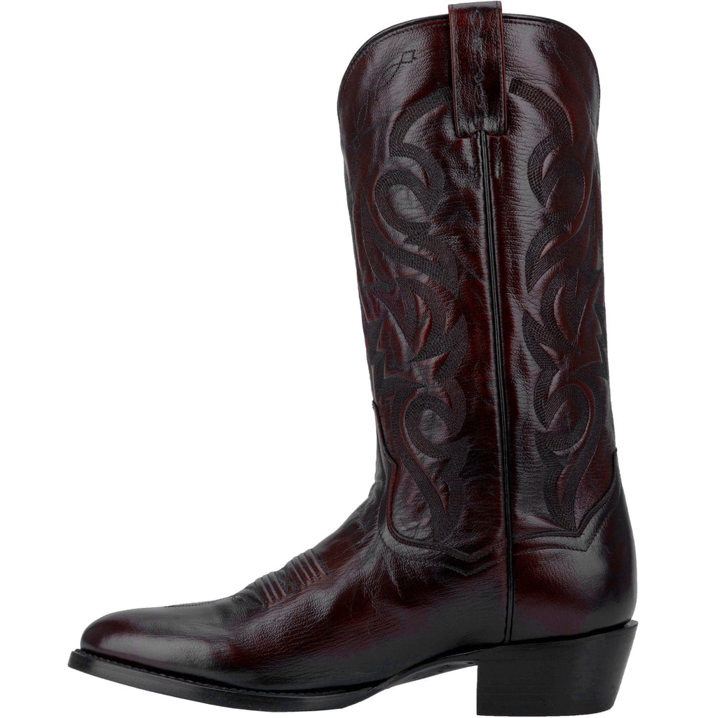 Dan Post Men's Milwaukee Black Cherry Leather Cowboy Boots DP2112R