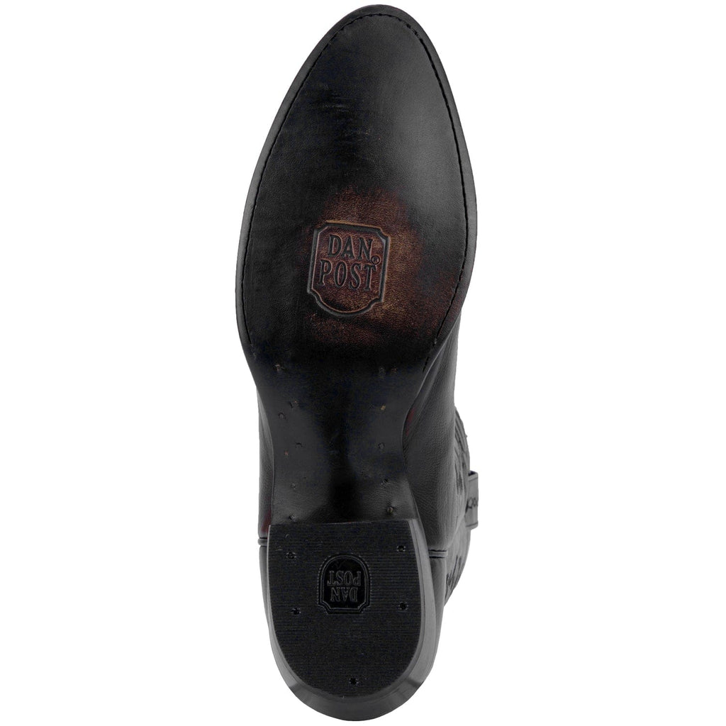 Dan Post Men's Milwaukee Black Cherry Leather Cowboy Boots DP2112R