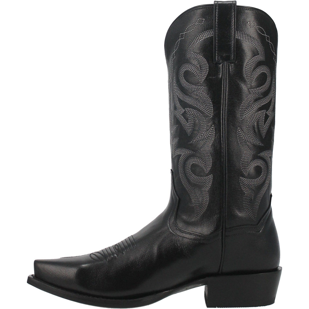 Dan Post Men's Milwaukee Black Snip Toe Leather Cowboy Boots DP2140