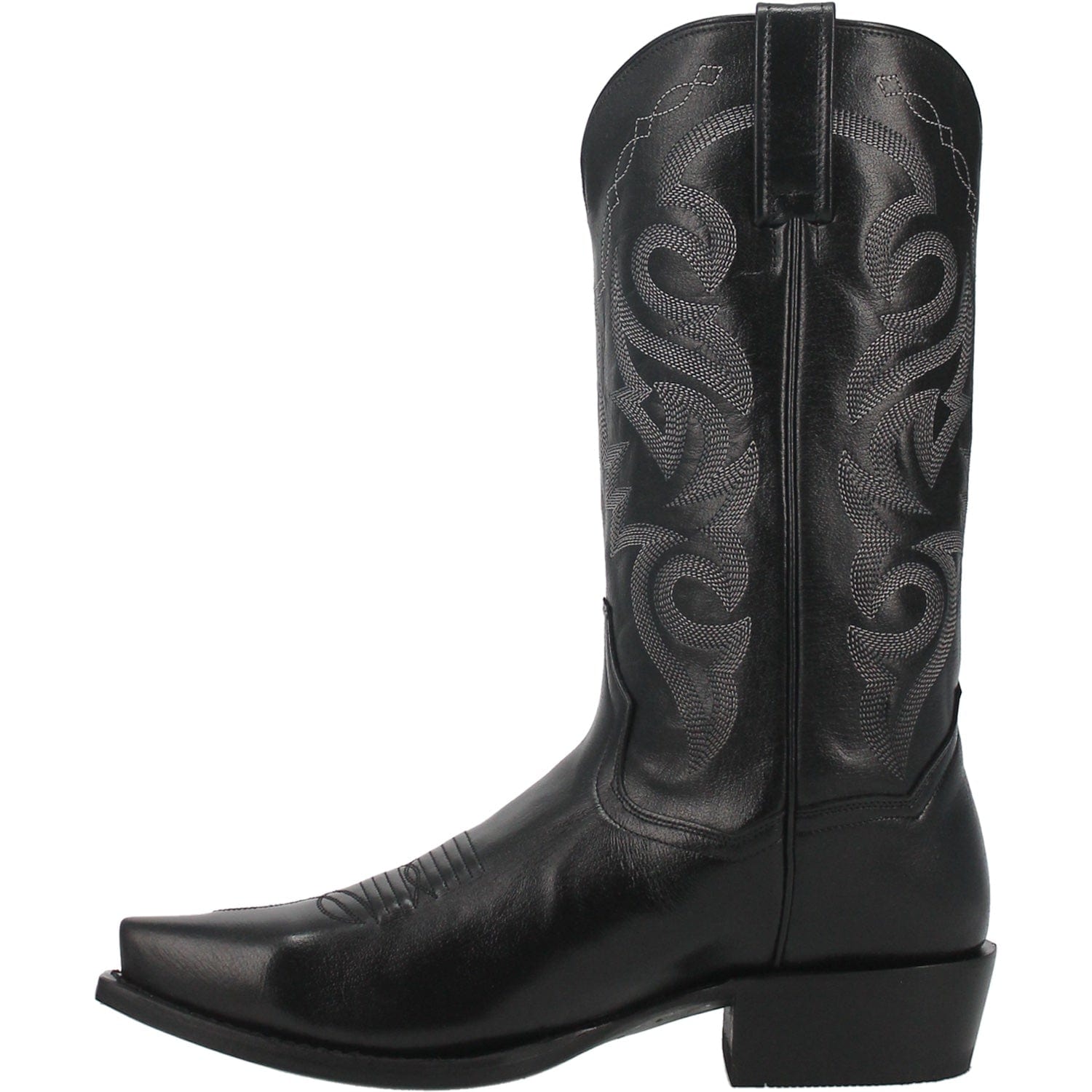 Dan Post Men's Milwaukee Black Snip Toe Leather Cowboy Boots DP2140