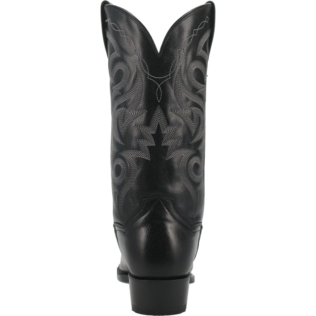 Dan Post Men's Milwaukee Black Snip Toe Leather Cowboy Boots DP2140