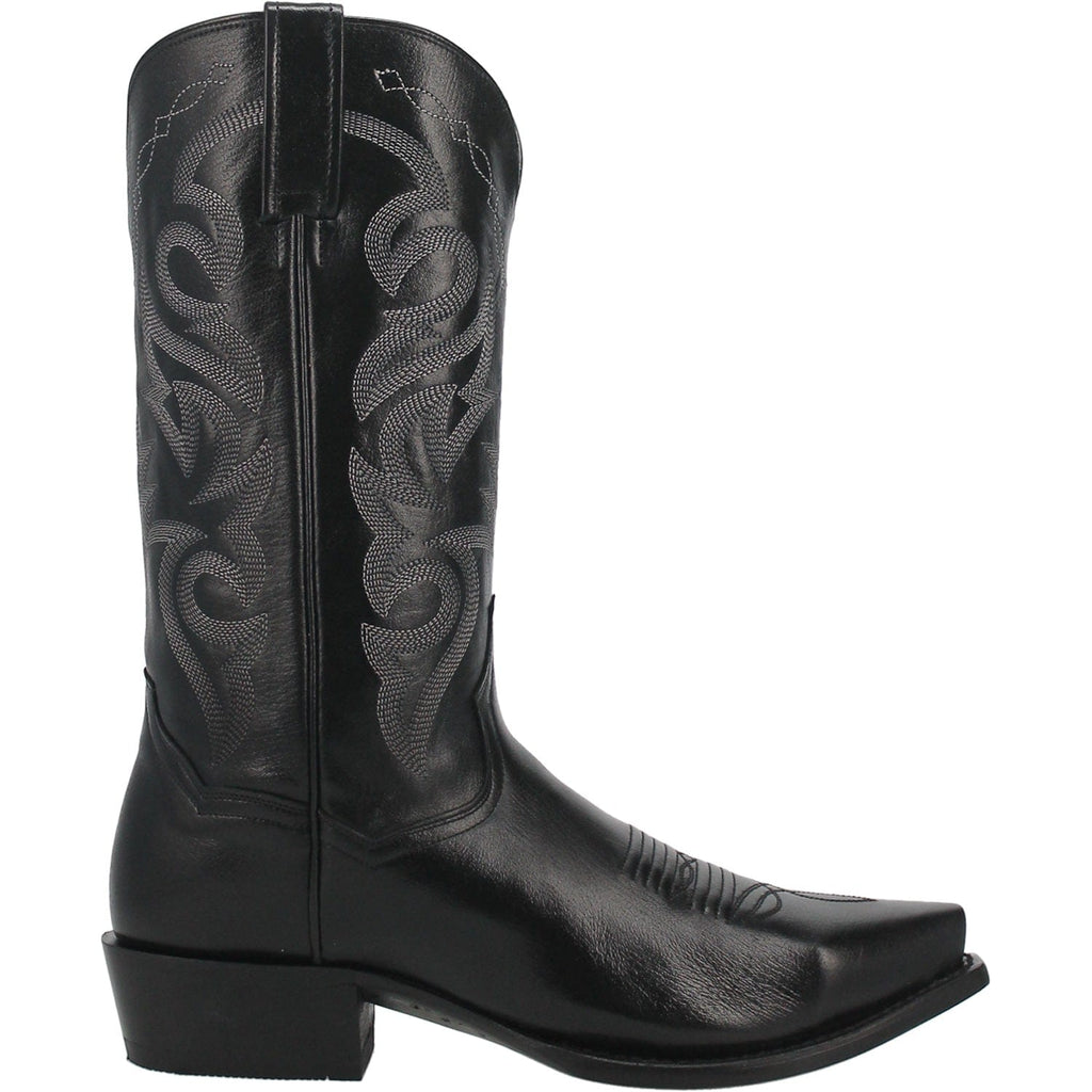 Dan Post Men's Milwaukee Black Snip Toe Leather Cowboy Boots DP2140