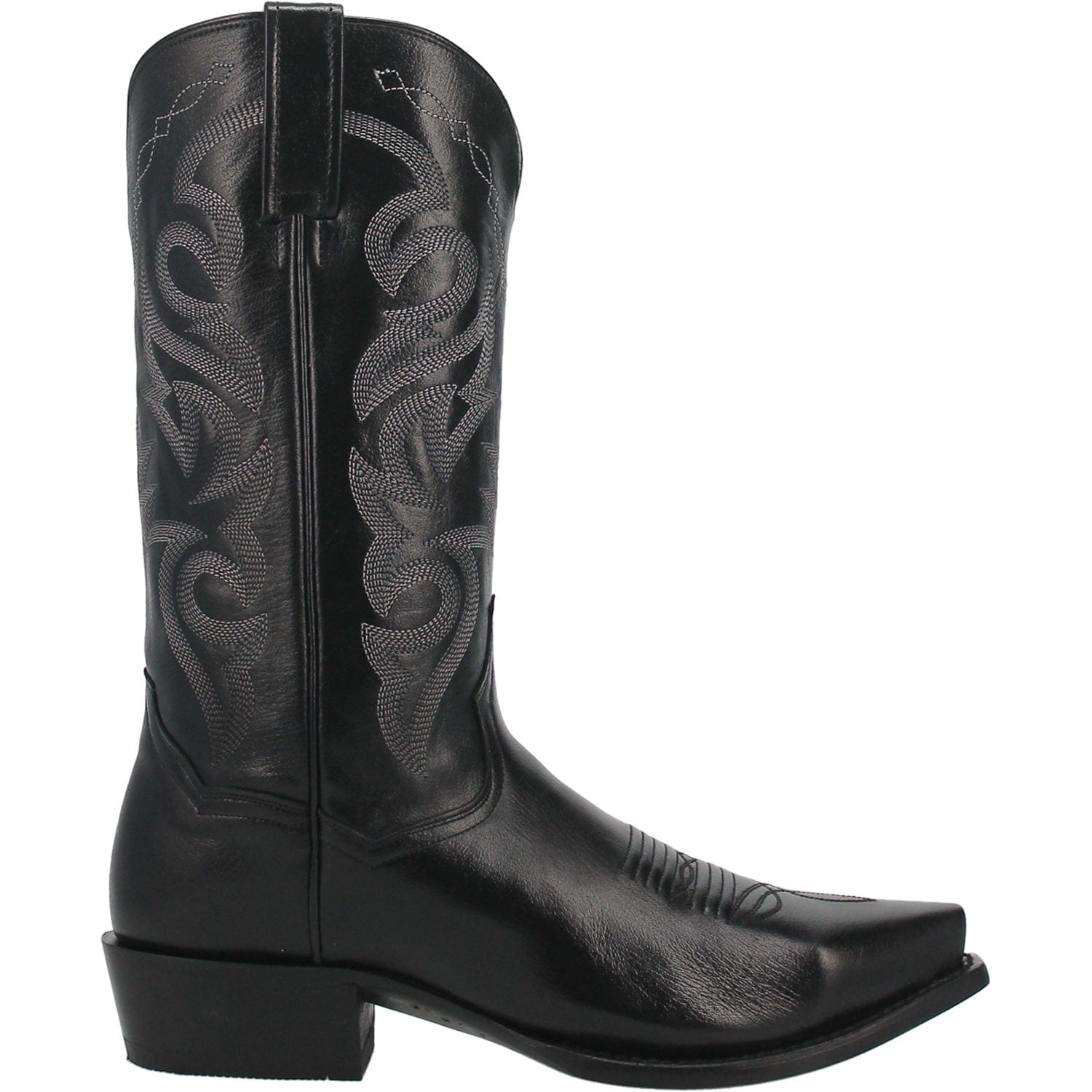 Dan Post Men's Milwaukee Black Snip Toe Leather Cowboy Boots DP2140