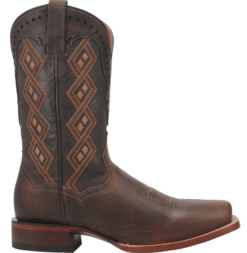 Dan Post Men's Seligman Brown Square Toe Cowboy Boots DP4104