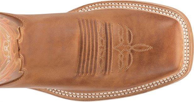 Justin Men's Bent Rail Austin Distressed Cognac Cowboy Boots BR735