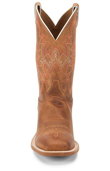 Justin Men's Bent Rail Austin Distressed Cognac Cowboy Boots BR735