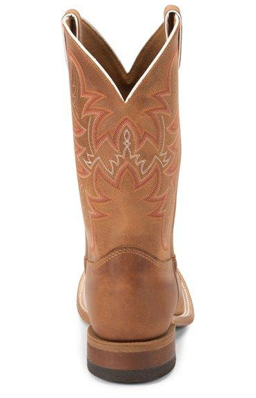 Justin Men's Bent Rail Austin Distressed Cognac Cowboy Boots BR735