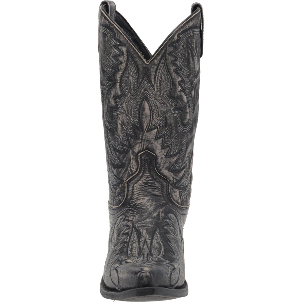 Laredo Men's Garrett Black Leather Cowboy Boots 68407