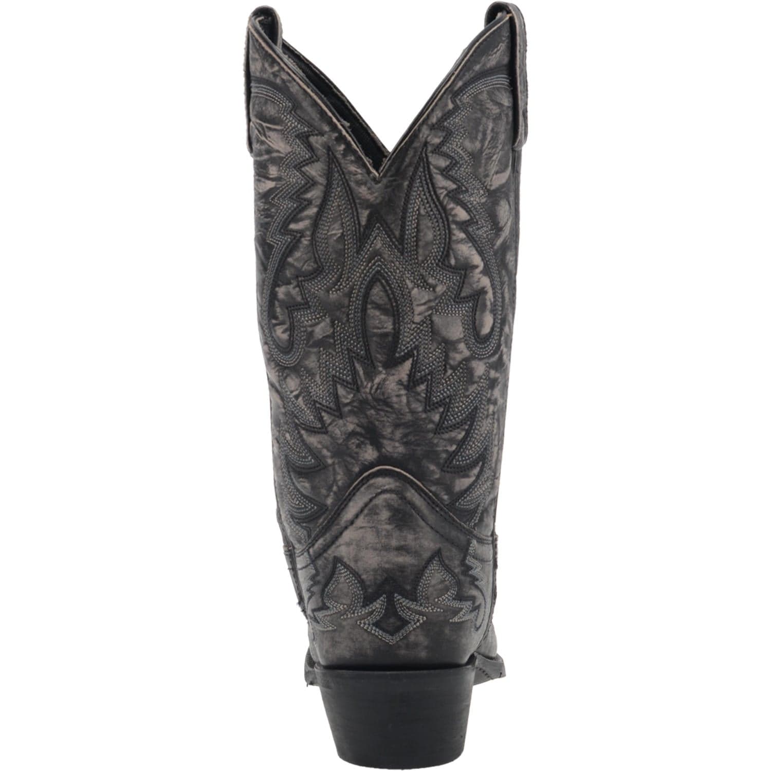 Laredo Men's Garrett Black Leather Cowboy Boots 68407