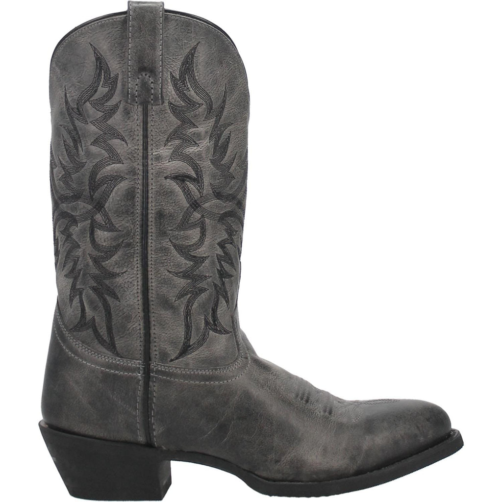 Laredo Men's Harding Grey Leather Cowboy Boots 68457
