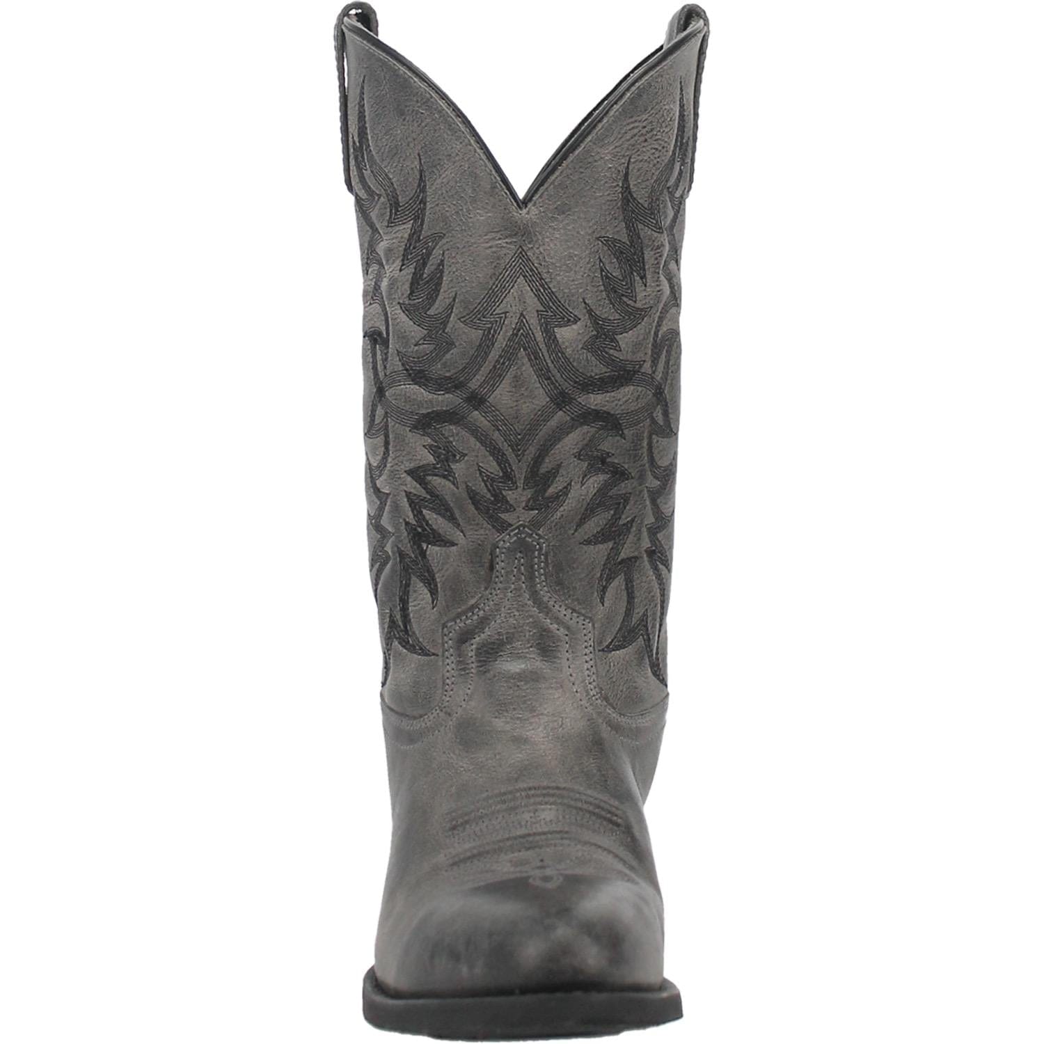 Laredo Men's Harding Grey Leather Cowboy Boots 68457